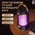 USB Rechargeable Black Portable 3-in-1 Electric Mosquito Zapper Lamp - UV Bug Killer, Warm Night Light & Bright Lantern