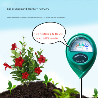 2 Pcs White Soil Moisture Meter - Accurate Plant Water Monitor for Garden & Potted Plants, No Batteries Needed