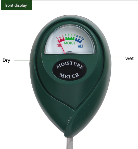 2 Pcs White Soil Moisture Meter - Accurate Plant Water Monitor for Garden & Potted Plants, No Batteries Needed