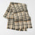 Coffee Chic Plaid Winter Scarf - Large Soft Polyester Shawl Wrap with Tassels, Korean Inspired Fashion