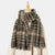 Dark Grey Chic Plaid Winter Scarf - Large Soft Polyester Shawl Wrap with Tassels, Korean Inspired Fashion