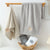 Beige 4-Pack Elegant Orange Floral Embroidered Cotton Hand Towels - Ultra Soft & Absorbent