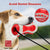 Red Interactive Dog Suction Cup Tug Toy - Durable TPR Chew & Treat Dispenser for Teeth Cleaning & Solo Play
