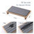 Light Grey Natural Diatomaceous Earth Absorbent Drying Tray with Bamboo Base - Quick-Dry Stone Mat for Kitchen & Bathroom Sink