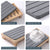 Light Grey Natural Diatomaceous Earth Absorbent Drying Tray with Bamboo Base - Quick-Dry Stone Mat for Kitchen & Bathroom Sink
