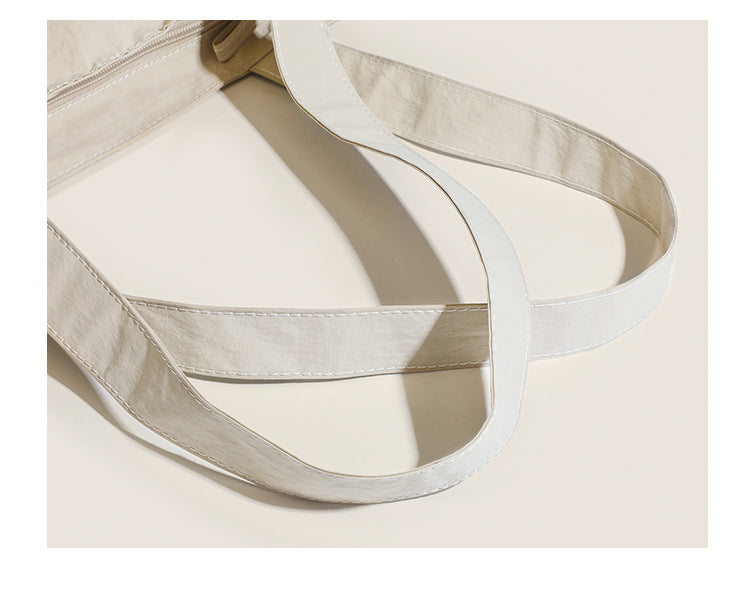 Black Chic Lightweight Canvas Blend Tote Bag - Stylish Large Capacity Shoulder Bag for Women, Perfect for Commute & Daily Use