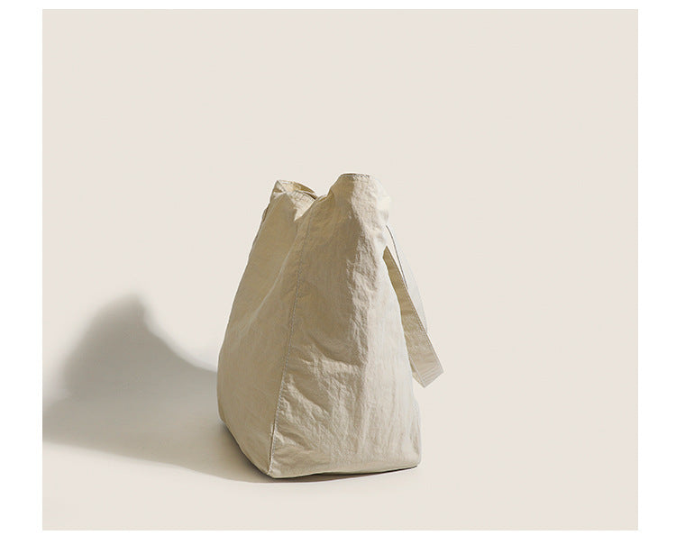 Black Chic Lightweight Canvas Blend Tote Bag - Stylish Large Capacity Shoulder Bag for Women, Perfect for Commute & Daily Use