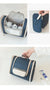 Dark Blue Large Capacity Hanging Travel Toiletry Bag - Portable Waterproof Organizer for Cosmetics, Makeup & Toiletries with Multiple Compartments
