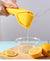 3 Pcs Yellow Easy-Squeeze Manual Citrus Juicer - Durable Lemon & Orange Squeezer with Pour Spout, Food-Grade PP