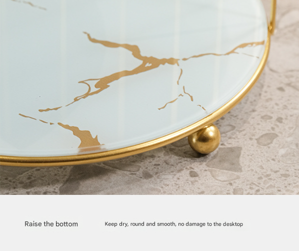 Gold and Black Elegant 2-Tier Gold Birdcage Cosmetic Organizer - Wrought Iron Countertop Storage Rack for Skincare, Makeup & Jewelry