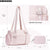 Pink Chic Women's Mini Gym Duffel Bag - Lightweight Nylon Shoulder Tote with Wet Pocket, Multiple Compartments & Removable Pouch