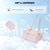 Pink Chic Women's Mini Gym Duffel Bag - Lightweight Nylon Shoulder Tote with Wet Pocket, Multiple Compartments & Removable Pouch