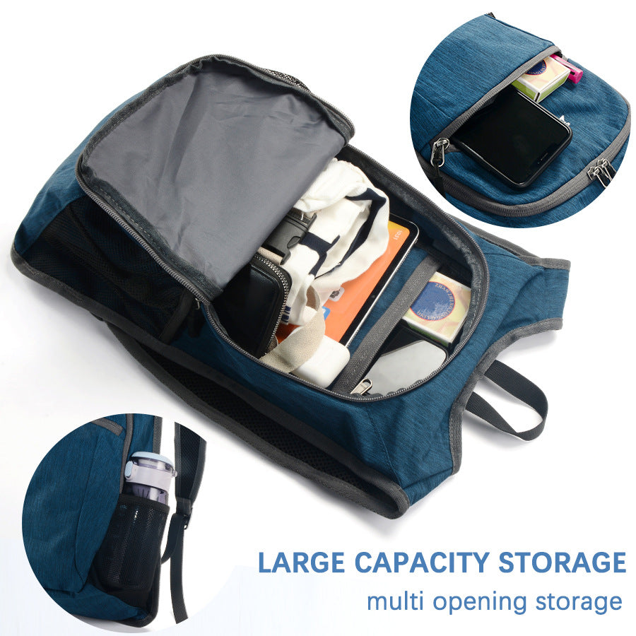 Navy Blue Ultra Lightweight Packable Backpack - Foldable Daypack for Hiking & Travel