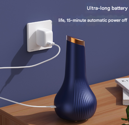 White Electric Meridian Scraping Massager with Air Release Valve - Full Body Suction Therapy, 16.6x8.4cm