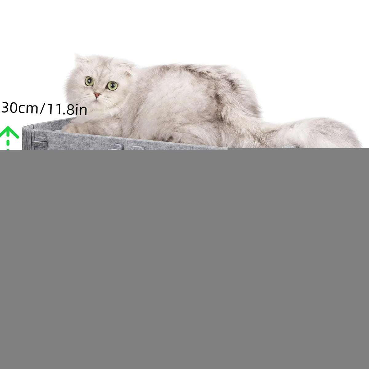 Felt Cat House - Detachable Foldable Breathable Pet Bed for Cats and Small Dogs, 45x35x35cm