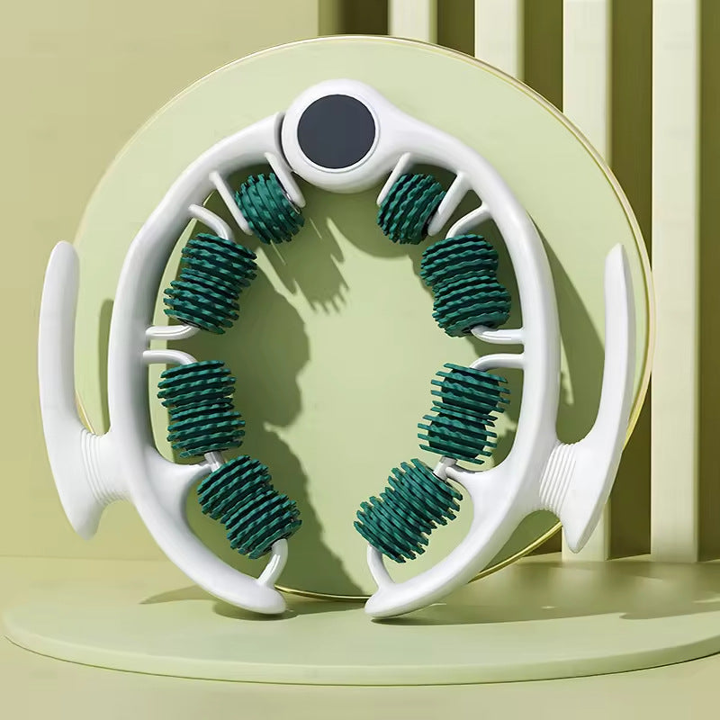 Green 360 Degree Clamp Leg Roller Massager - Deep Tissue Relief for Thighs, Calves &amp; Arms