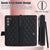 Rose Gold Galaxy Z Fold6 Multi-Functional Leather Wallet Case for Samsung Z Fold Series - Crossbody with Pen Slot, Quilted Design Pen Not Included