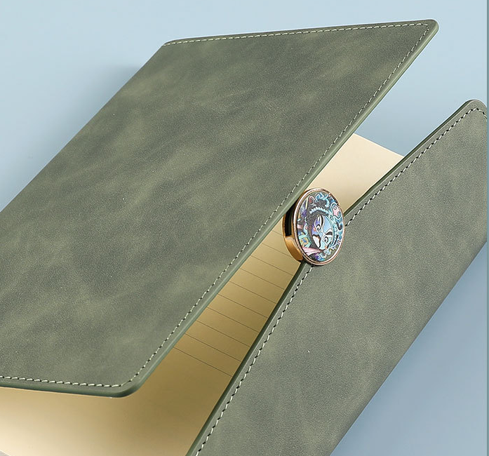 Grey Premium A5 Three-Fold Notebook Gift Set with 16GB USB and Pen