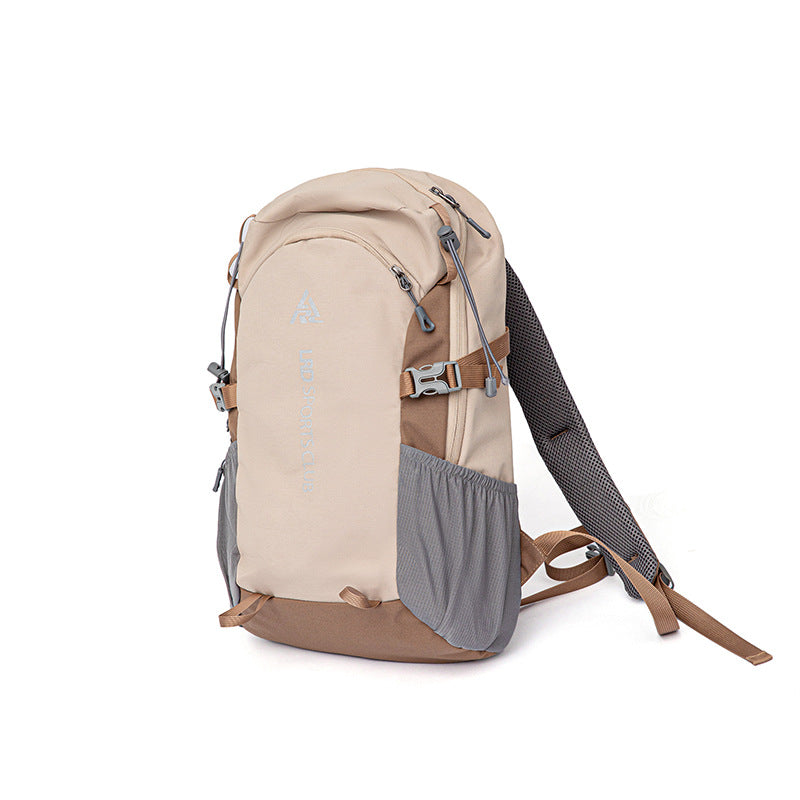 Brown 20L Lightweight Hiking Backpack for Camping, Travel, and Commuting