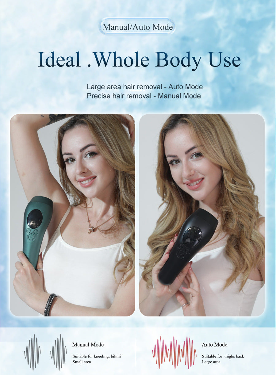 Grey Light Spot Beauty Hair Removal Device - Smooth Skin Solution