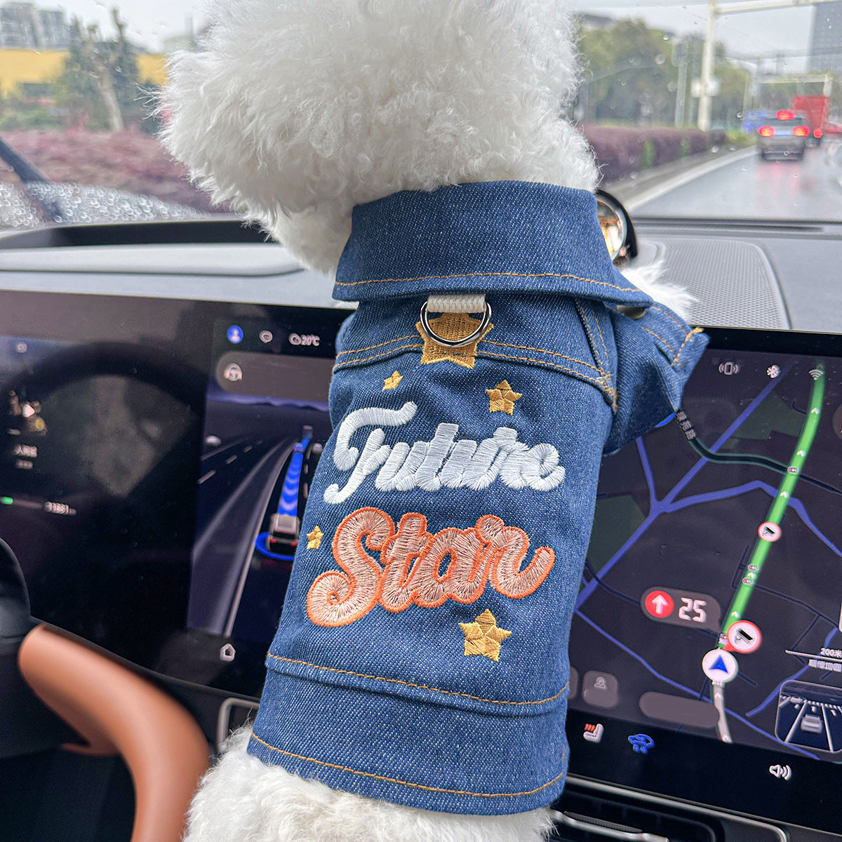 M-Approximately 8kg Future Mtar Denim Denim VeMt Jacket for DogM and CatM - Mpring, Mummer, and Autumn Wear