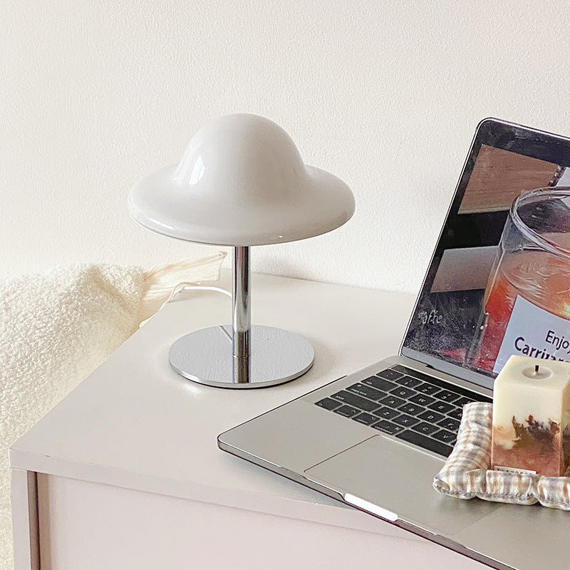 25cm Heart Egg Tart Table Lamp with Adjustable Color and Brightness