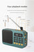 Portable Digital Music Player & FM Radio,4 Playback Modes, LED Flashlight(Red)