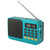 Portable Digital Music Player & FM Radio,4 Playback Modes, LED Flashlight(Blue)