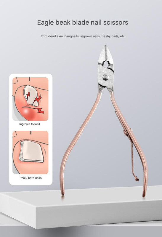 30-Piece Professional Manicure & Pedicure Set,Stainless Steel Grooming Kit(black-red)