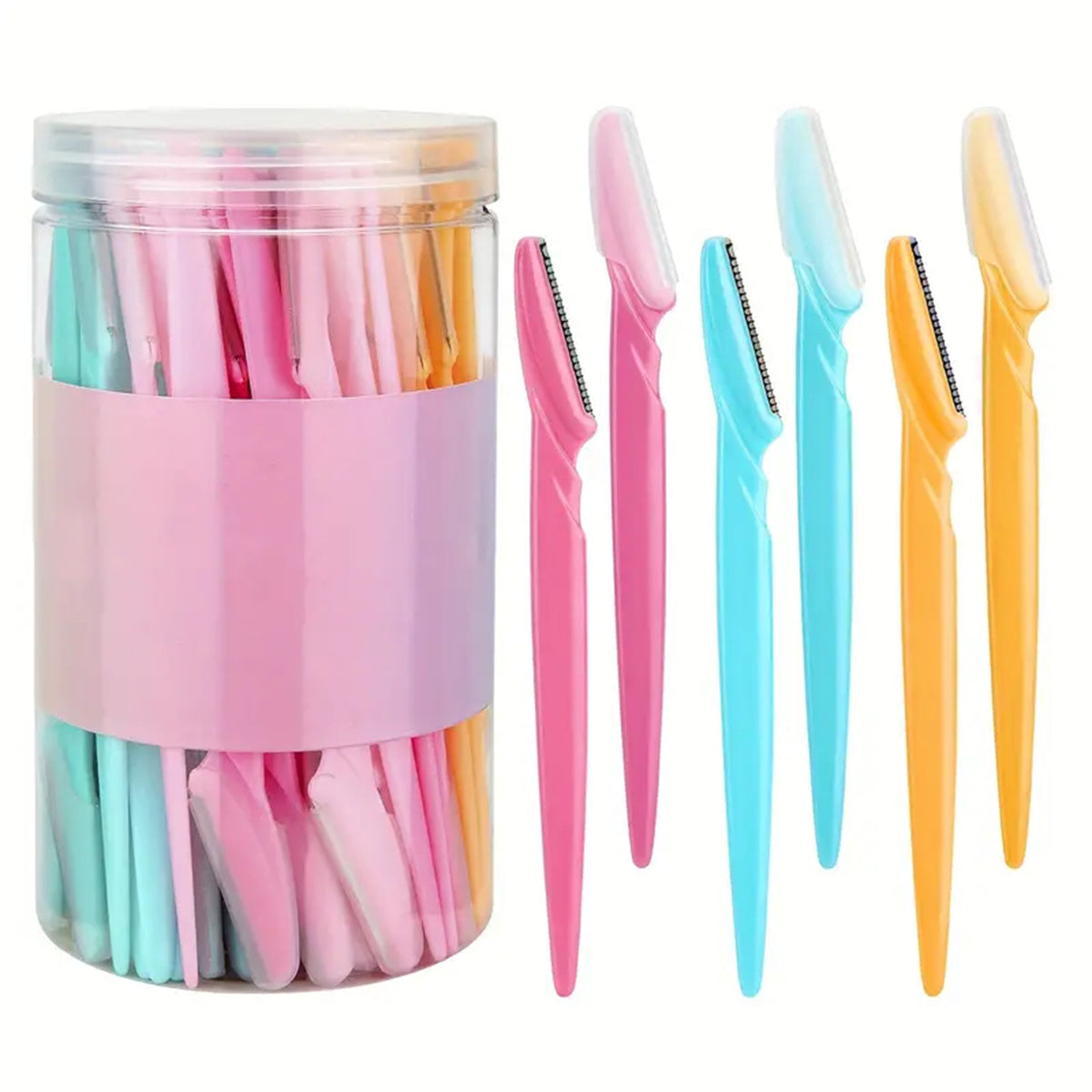 40-Piece Eyebrow Razor &amp; Dermaplaning Tool Set(Colorful)