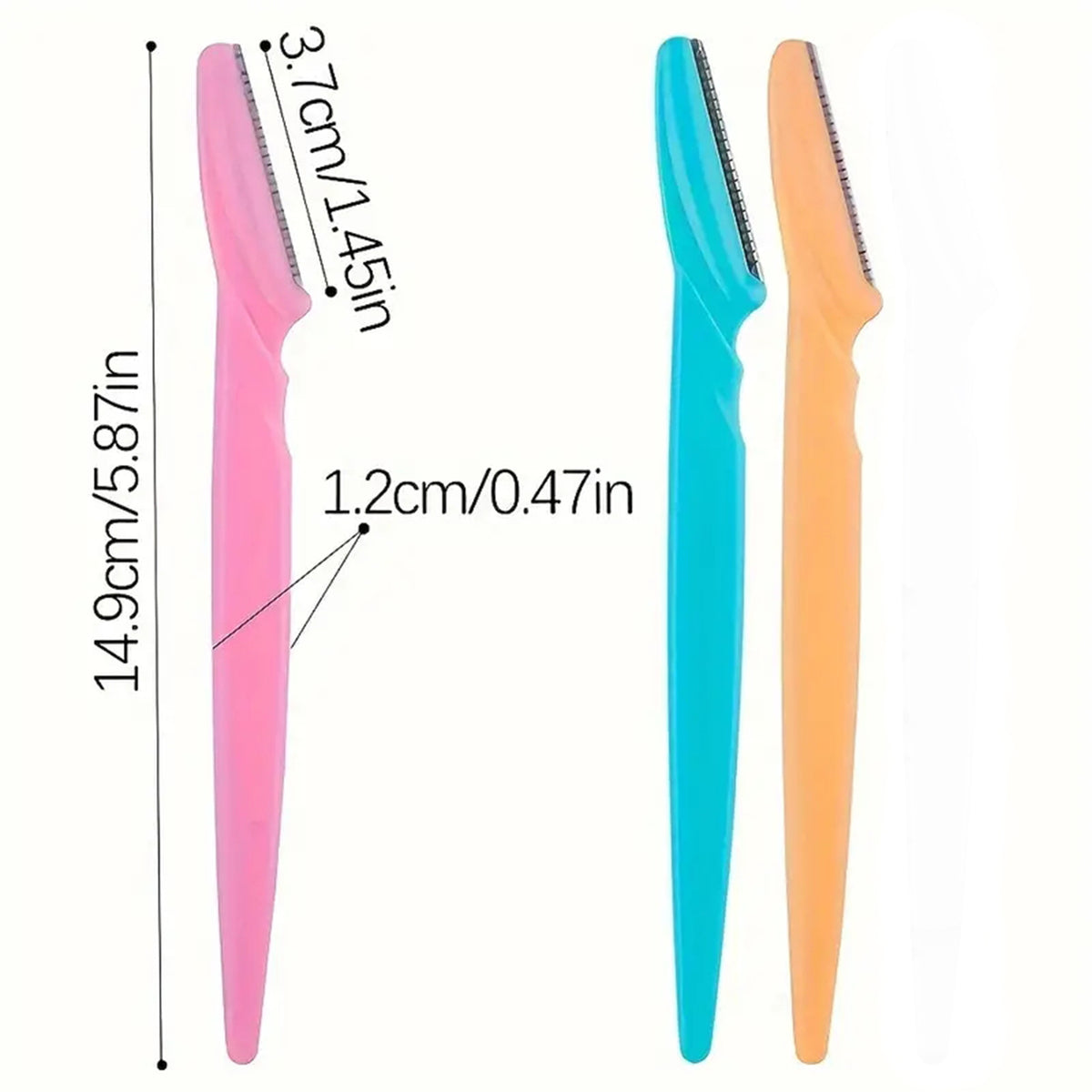 40-Piece Eyebrow Razor & Dermaplaning Tool Set(Pink)