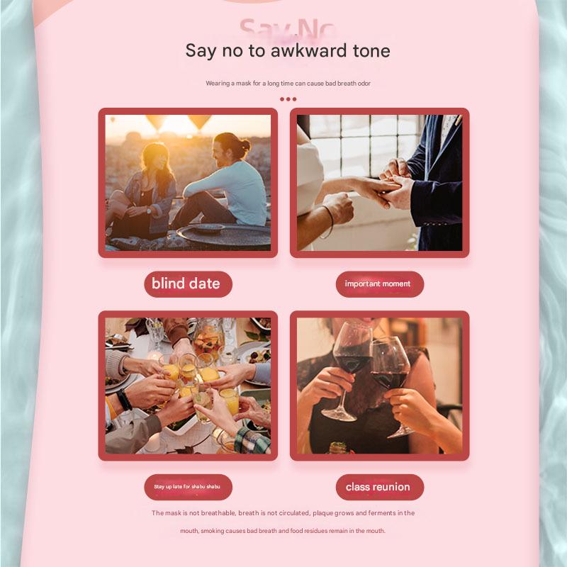 4-in-1 Disposable Travel Toothbrush with Flavor Burst Bead(Green plum green tea flavor)