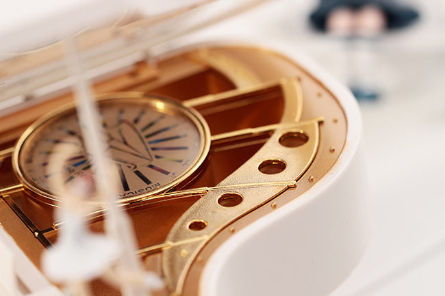 Classical Grand Piano Music Box with Dancing Ballerina(Dancing girl version - pink)