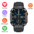 Smartwatch with Flashlight, Compass & Wireless Calling - Health & Fitness Tracker(Black silicone with black case)