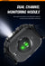 Smartwatch with Flashlight, Compass & Wireless Calling - Health & Fitness Tracker(Black case with black steel + black silicone)