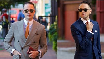 Men's Luxury Necktie Gift Set - 4 Piece Set with Tie, Pocket Square, Cufflinks & Tie Clip(Diagonal striped gray)