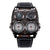 Men's Multi-Dial Sports Watch - Dual Time Zone, Compass, Thermometer, Luminous Hands(Black and white)