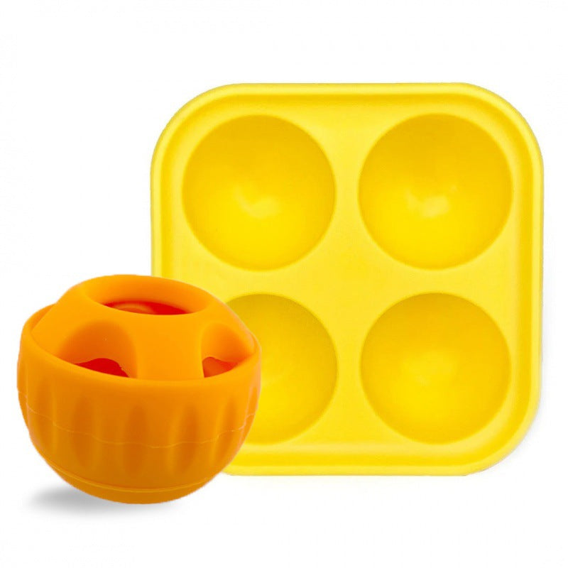Interactive Dog Treat Dispensing Ball &amp; Silicone Treat Mold Set - Durable,  Dishwasher Safe(orange)