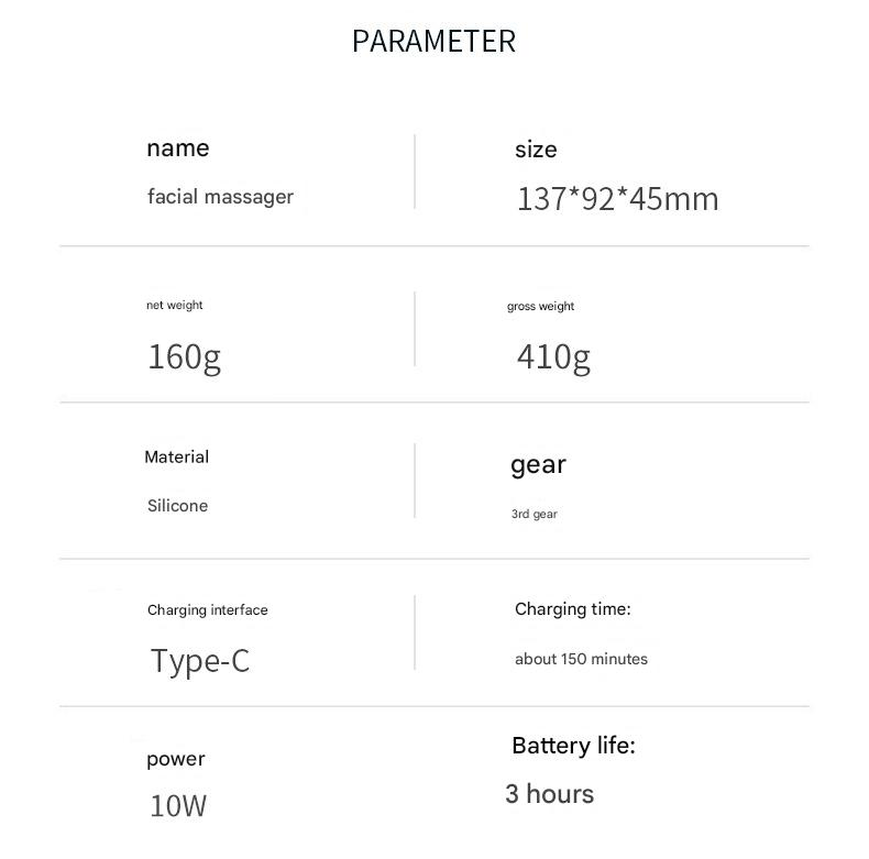 Mini Facial & Head Massager with Heat Therapy - USB-C Rechargeable, 3 Modes(Light purple)