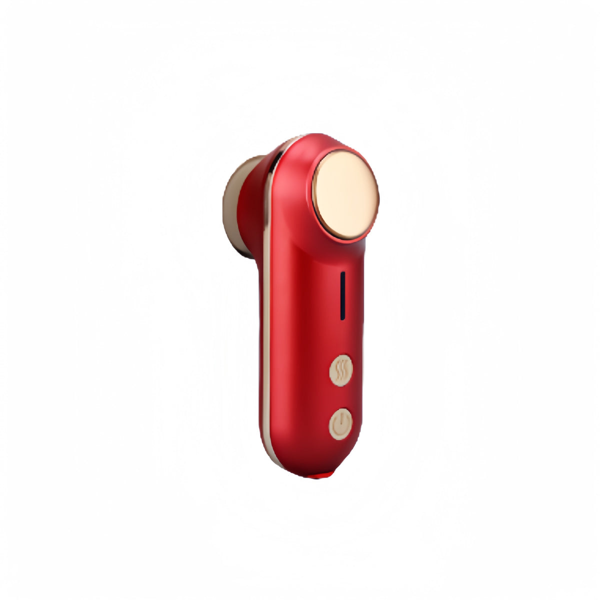 Mini Facial &amp; Head Massager with Heat Therapy - USB-C Rechargeable, 3 Modes(Red)