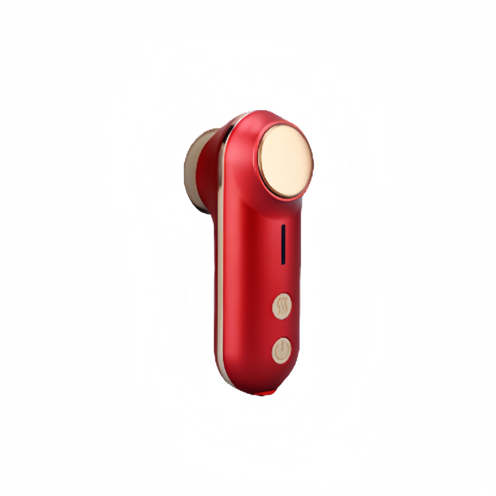 Mini Facial & Head Massager with Heat Therapy - USB-C Rechargeable, 3 Modes(Red)