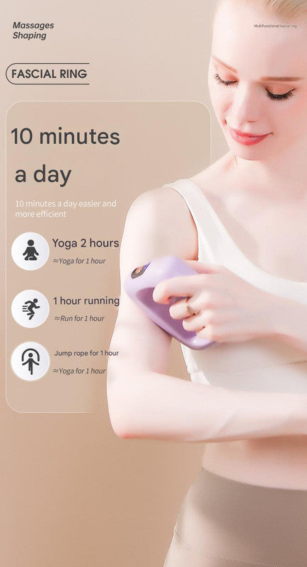 Portable Body Sculpting & Muscle Relaxation Massager with 8 Heads - 5 Speeds(pink)