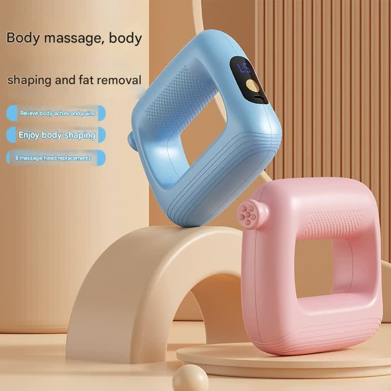 Portable Body Sculpting & Muscle Relaxation Massager with 8 Heads - 5 Speeds(blue)