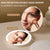 LED Lighted Travel Makeup Mirror - Double-Sided 1X/5X Magnification, USB-C Rechargeable, Induction Light(Khaki)