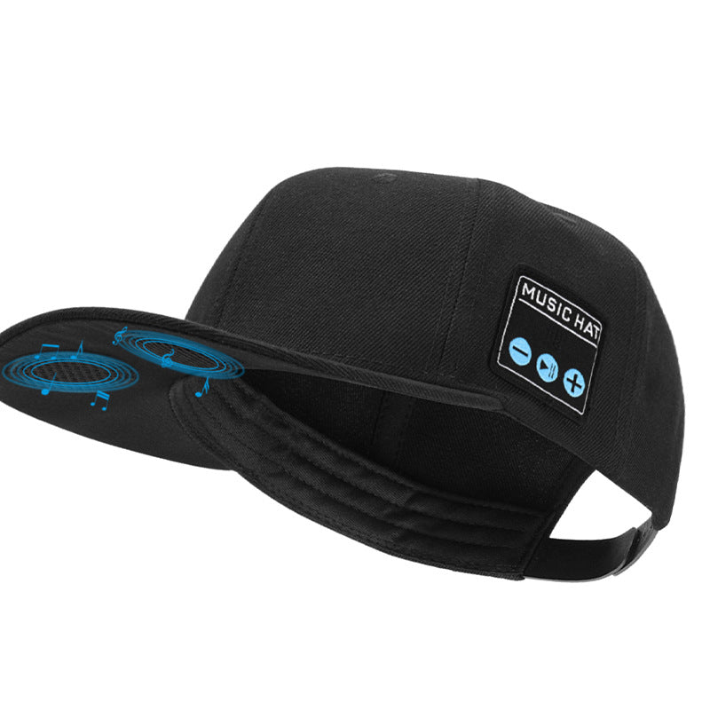 Wireless Bluetooth 5.0 Music Hat - Outdoor Speaker Cap with Mic, Sun Protection &amp; Breathable Fabric(black)