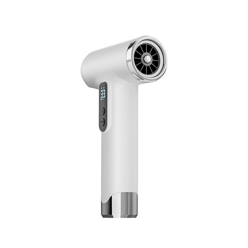 Cordless Rechargeable Hair Dryer - 120,000 RPM High-Speed Motor, 15600mAh Battery, Hot & Cold Air(white)