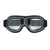Retro Motorcycle Goggles - Windproof, UV400 Protection, Anti-Impact PC Lenses with Leather Frame(Black leather clear lens)