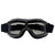 Retro Motorcycle Goggles - Windproof, UV400 Protection, Anti-Impact PC Lenses with Leather Frame(Black leather gray lens)