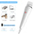 4-in-1 Electric Facial Cleansing Brush & Massager - IPX6 Waterproof, 3 Speeds, Bi-Directional Spin, USB Rechargeable(white)