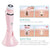 4-in-1 Electric Facial Cleansing Brush & Massager - IPX6 Waterproof, 3 Speeds, Bi-Directional Spin, USB Rechargeable(Pink)